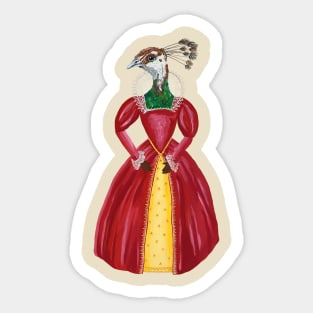 Tudor Peahen Sticker